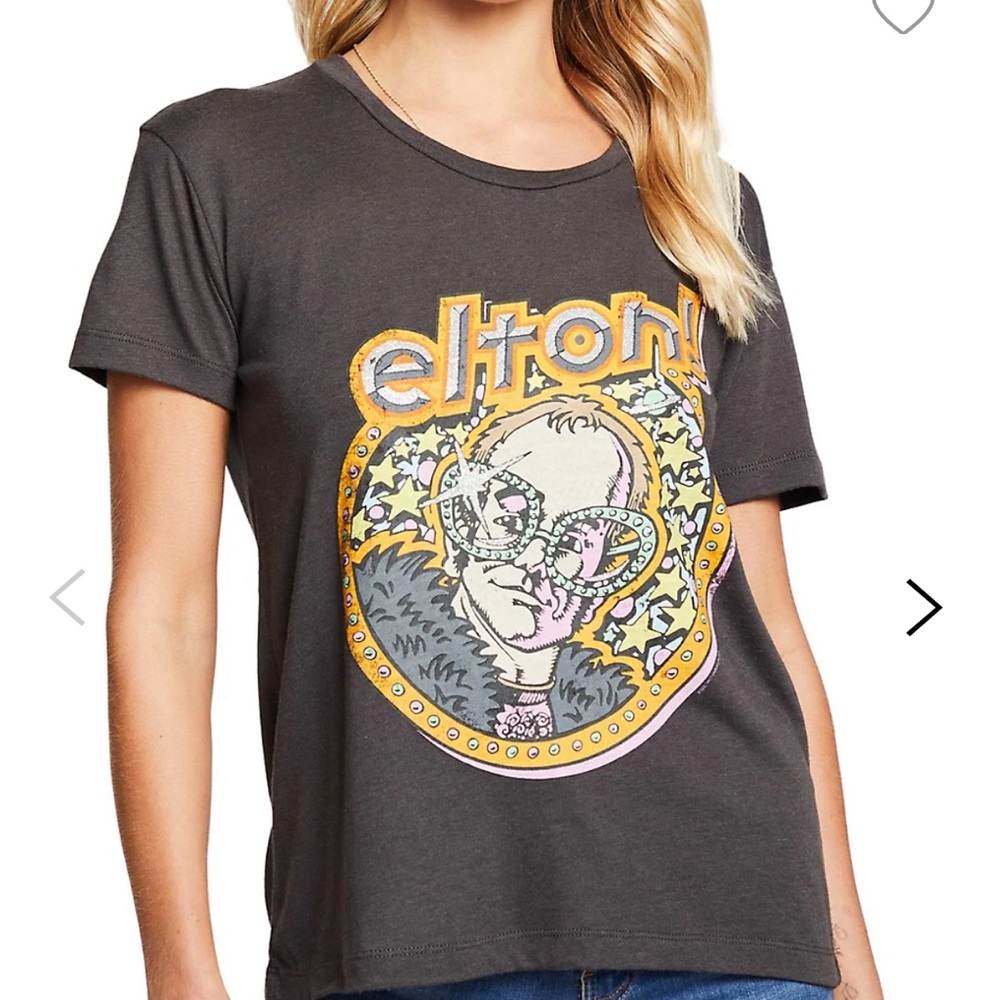 NWT Chaser Elton John Graphic T-Shirt